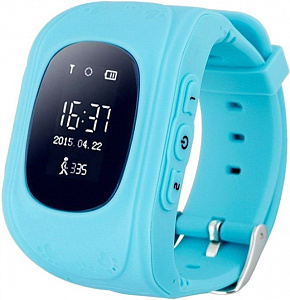 сертифицированный Детские часы Кнопка Жизни К911 с GPS трекером Голубые фото 4