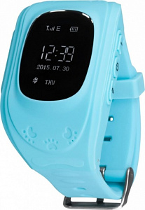 сертифицированный Детские часы Кнопка Жизни К911 с GPS трекером Голубые фото 2