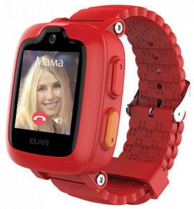 сертифицированный Детские часы Elari KidPhone 3G Красные фото 3
