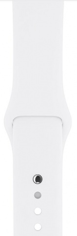 сертифицированный Apple Watch Series 3 38mm Case Silver Aluminium Sport Band White фото 4