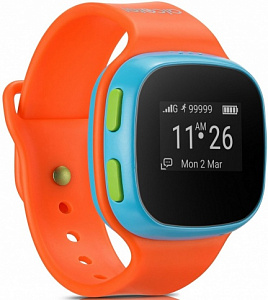 сертифицированный Детские часы Alcatel MoveTime (SW10) Track&Talk Watch Синий/Оранжевый фото 2
