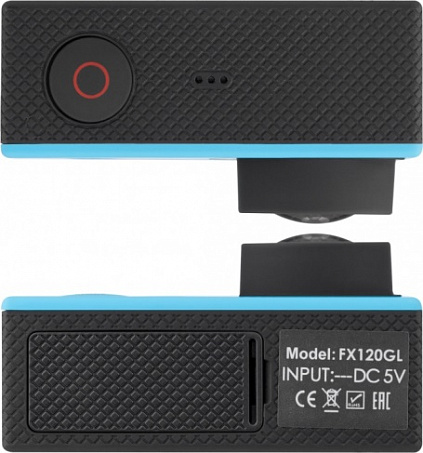 сертифицированный Камера спортивная GINZZU FX-120GL Sport Cam синяя фото 7