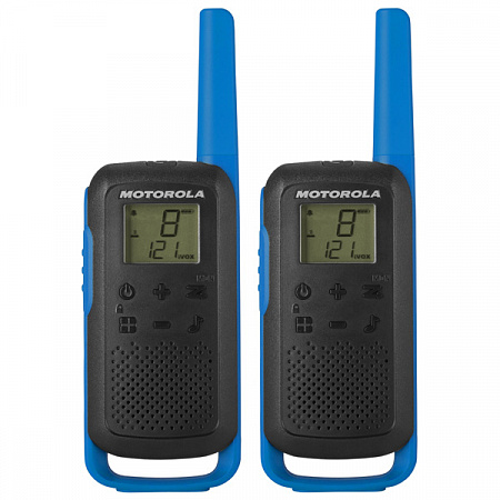 сертифицированный Комплект из двух радиостанций Motorola T62 (Blue) фото 2