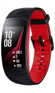 сертифицированный Часы Samsung GearFit 2 PRO R365 Black-red (S) фото 2