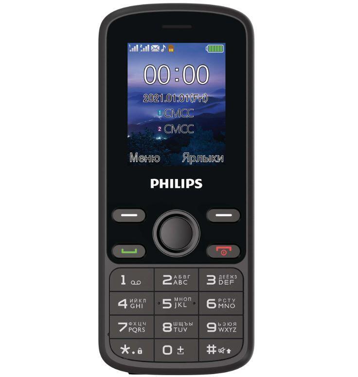 Philips E111 Черный ✅ купить в Кемерово по низкой цене - On Смарт