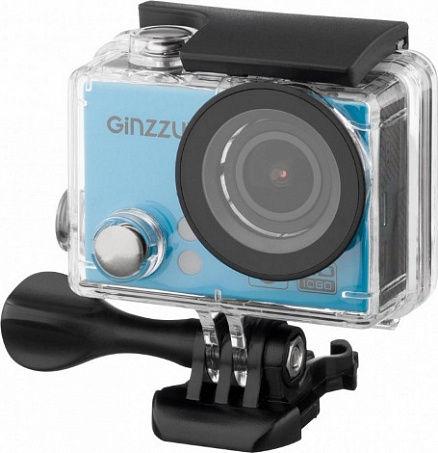 сертифицированный Камера спортивная GINZZU FX-120GL Sport Cam синяя фото 2