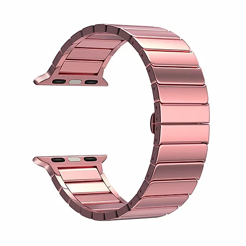 сертифицированный Ремешок для Apple Watch Band 42/44mm Lyambda Canopus сталь розовое золото