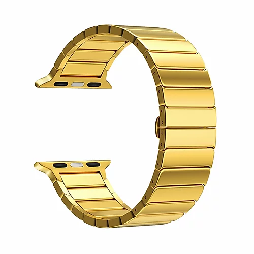 Ремешок для Apple Watch Band 38/40mm Lyambda Canopus сталь золотой сертифицированный сертифицированный Ремешок для Apple Watch Band 38/40mm Lyambda Canopus сталь золотой