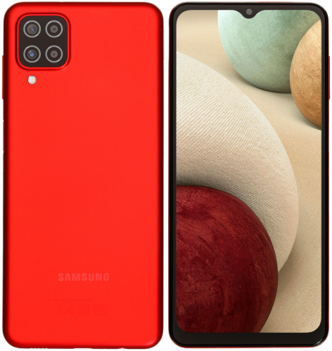 сертифицированный Samsung A12 A127F/DS 64GB Красный