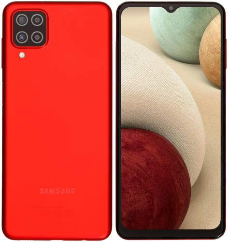 сертифицированный Samsung A12 A127F/DS 4/64GB Красный