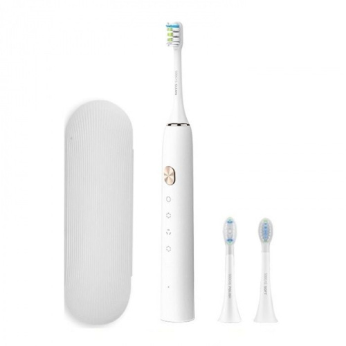 сертифицированный Электрическая зубная щетка Xiaomi Mi Soocas Electric Toothbrush X3 (футляр +3 насадки) белая