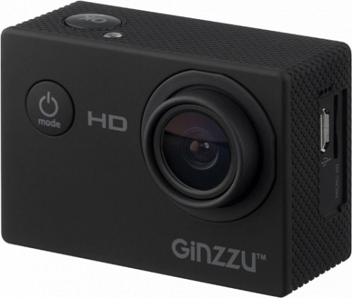 сертифицированный Камера спортивная GINZZU FX-115GLi Sport Cam черная фото 5