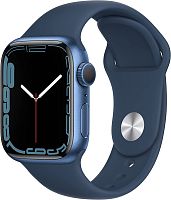 продажа Apple Watch Series 7 GPS 41mm Case Blue Aluminium Band White GB