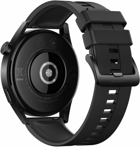 сертифицированный Умные часы Huawei Watch GT 3 Active Black 46" ремешок черный фторкаучуковый фото 2