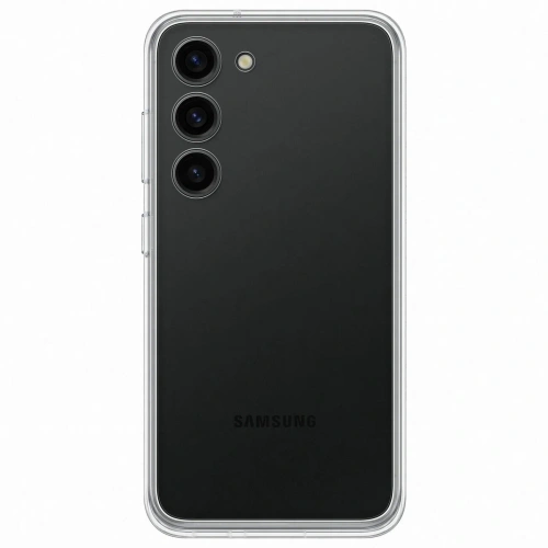 сертифицированный Накладка Samsung S23 Frame Case черная фото 2