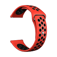 продажа Ремешок для Apple Watch Band 42/44mm Lyambda Alioth силиконовый красный/черный