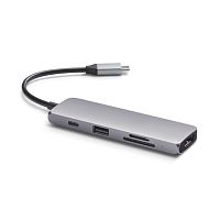 продажа Хаб Satechi Multiport Pro для Macbook с портом USB-C  1 x USB 3.0/SD/microSD x USB-C серый космос