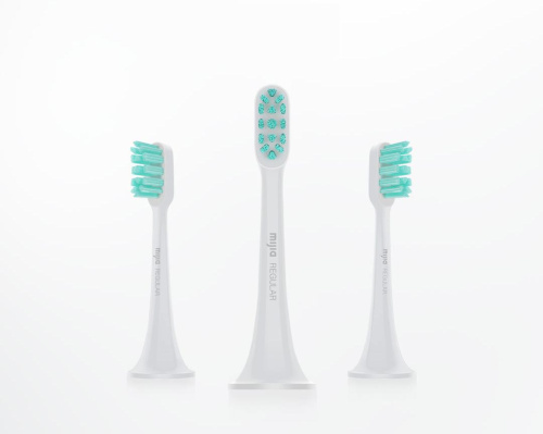 сертифицированный Насадка для электрической  щетки Xiaomi Mi Electric Toothbrush Head (3-pack,mini) светло-серая фото 2
