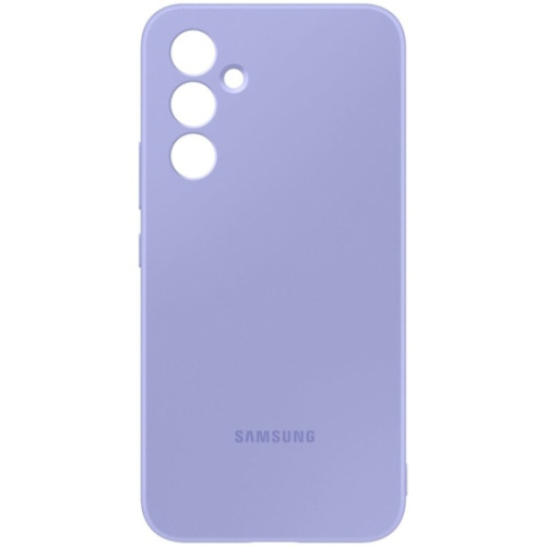 сертифицированный Накладка Samsung A54 Silicone Case голубая