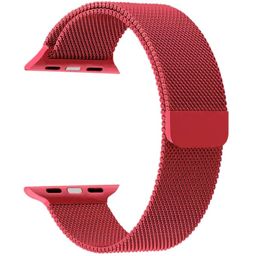 сертифицированный Ремешок для Apple Watch Band 38/40mm Lyambda Capella сталь красный