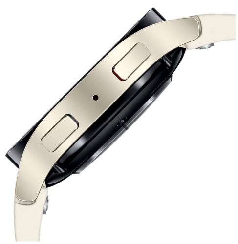сертифицированный Часы Samsung Galaxy Watch 6 40мм 1.3" AMOLED корп.б.зол рем.белый фото 3