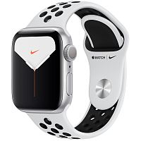 продажа Apple Watch Series 5 40mm Case Silver Aluminium Nike Sport Band Pure Platinum/Black