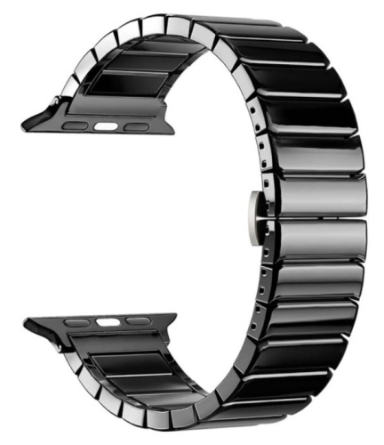 сертифицированный Ремешок для Apple Watch Band 38/40mm Lyambda Libertas металл черный DS-APG-06-40-BK