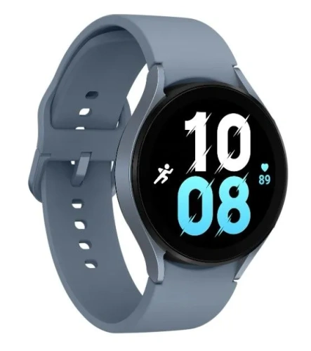 сертифицированный Часы Samsung Galaxy Watch 5 44мм 1.4" AMOLED корп.синий рем.синий фото 3