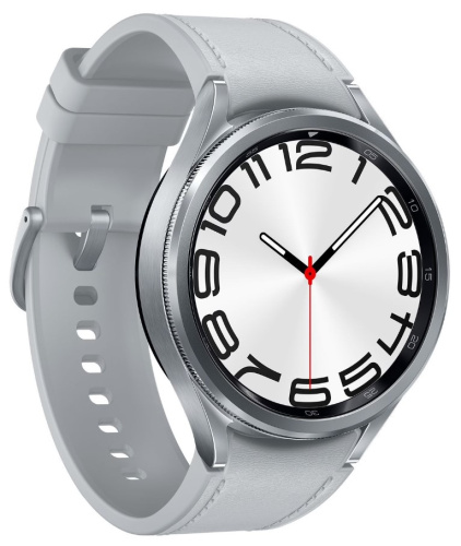 сертифицированный Часы Samsung Galaxy Watch 6 Classic 47мм 1.5" AMOLED корп.сереб. рем.серебристый фото 3