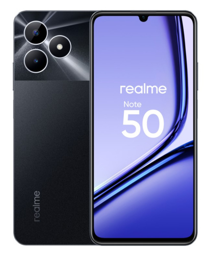 сертифицированный Realme Note 50 4/128GB Полуночный черный