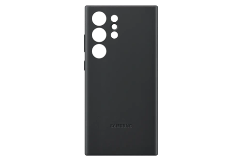 сертифицированный Накладка Samsung S23 Ultra Leather Case черная