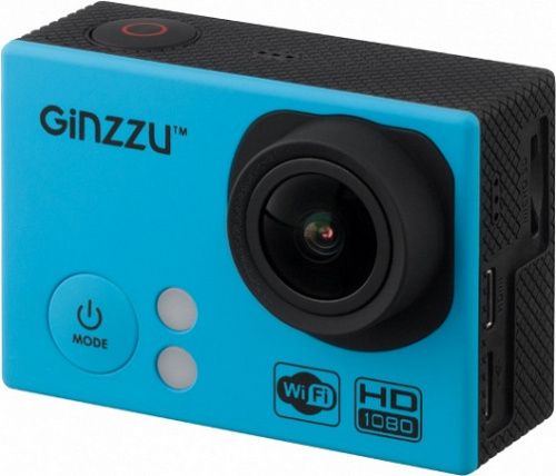 сертифицированный Камера спортивная GINZZU FX-120GL Sport Cam синяя фото 5