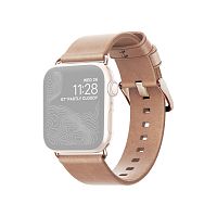 продажа Ремешок для Apple Watch Band 40/38mm Nomad Modern Strap Slim кожанный светло-коричневый (з.золото)