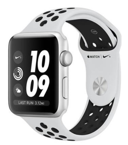 сертифицированный Apple Watch Series 3 42mm Case Silver Aluminium Nike Sport Band Pure Platinum/Black