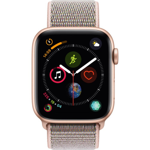 сертифицированный Apple Watch Series 4 40mm Case Gold Aluminium Sport Loop Pink Sand фото 2