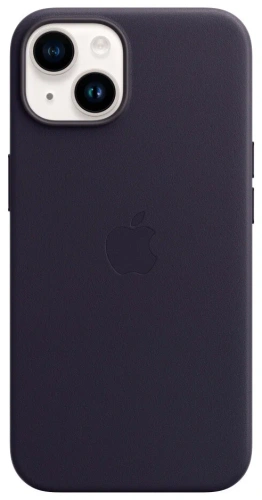 сертифицированный Чехол для Apple iPhone 14 Leather Case with MagSafe Ink