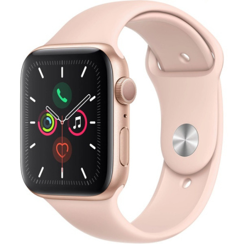 сертифицированный Apple Watch Series 5 44mm Gold Aluminium Case with Pink Sport Band