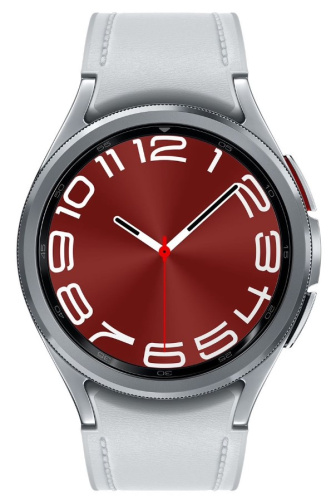 сертифицированный Часы Samsung Galaxy Watch 6 Classic 43мм 1.3" AMOLED корп.сереб. рем.серебристый фото 2