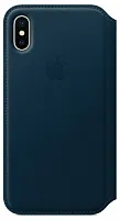 продажа Чехол Apple iPhone X Leather Folio Cosmos Blue (синий)