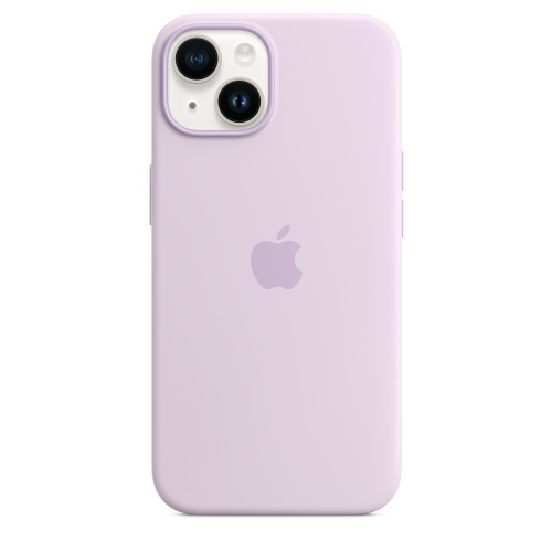 сертифицированный Чехол для Apple iPhone 14 Silicone Case with MagSafe Lilac