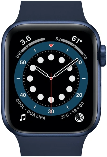 сертифицированный Apple Watch Series 6 GPS 40mm Case Blue Aluminium Band Deep Navy фото 2