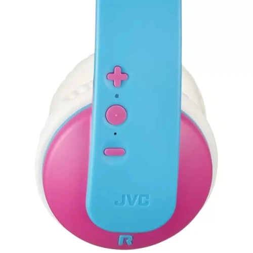 сертифицированный Наушники JVC KIDS беспроводные детские (HA-KD9BT-P-E) Розовые/голубые фото 2
