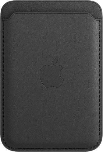 сертифицированный Кардхолдер Apple Leather Wallet with MagSafe для Apple iPhone черный