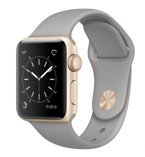 сертифицированный Apple Watch Series 1 38mm Case Gold Aluminium Sport Band Concrete