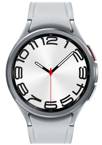сертифицированный Часы Samsung Galaxy Watch 6 Classic 47мм 1.5" AMOLED корп.сереб. рем.серебристый фото 2