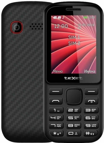 сертифицированный texet TM-218 Черный-красный
