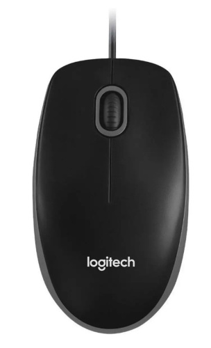 сертифицированный Проводная мышь Logitech B100 Black