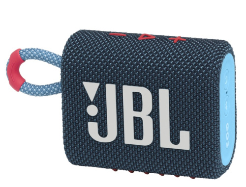 сертифицированный Акустическая система JBL GO 3 Синий/розовый фото 2