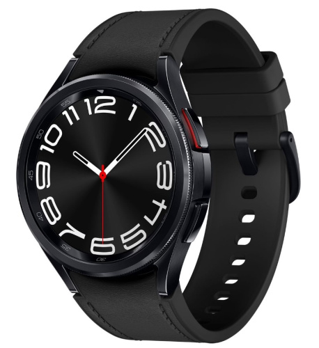 сертифицированный Часы Samsung Galaxy Watch 6 Classic 43мм 1.3" AMOLED корп.черн. рем.черный