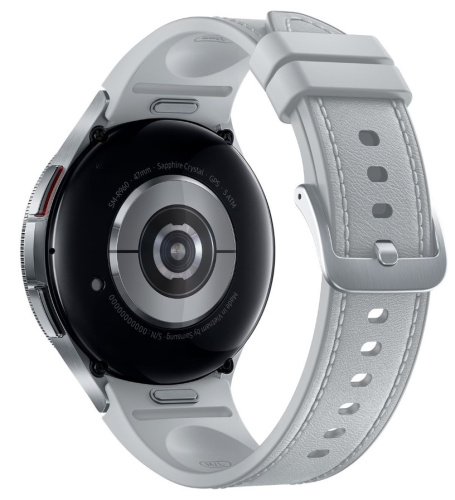 сертифицированный Часы Samsung Galaxy Watch 6 Classic 47мм 1.5" AMOLED корп.сереб. рем.серебристый фото 4